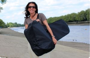 Portable outboard carry bag. 