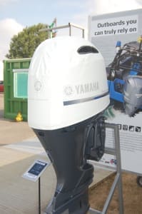 Yamaha F200  Official white vented outboard Splash cover.  