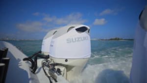 Suzuki DF350 vented outboard Splash covers.
