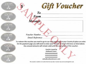 Gift Voucher SAMPLE ONLY low