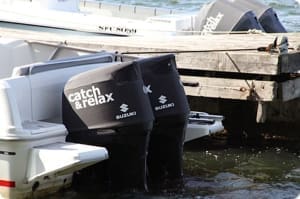 Suzuki DF300 Vented outboard Splash covers.  