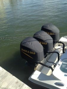 Yamaha F300 4.3l V6 outboard cover triple rig.