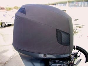 Yamaha F115 vented cowling cover, showing front vents.