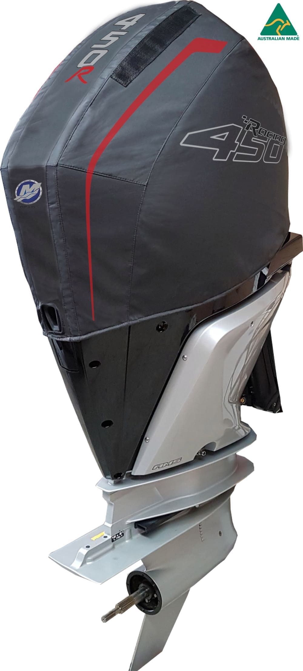 Mercury outboard covers the official vented cowling protection.