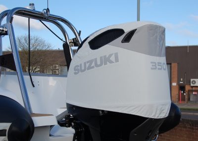 Suzuki DF350 white vented outboard cover
