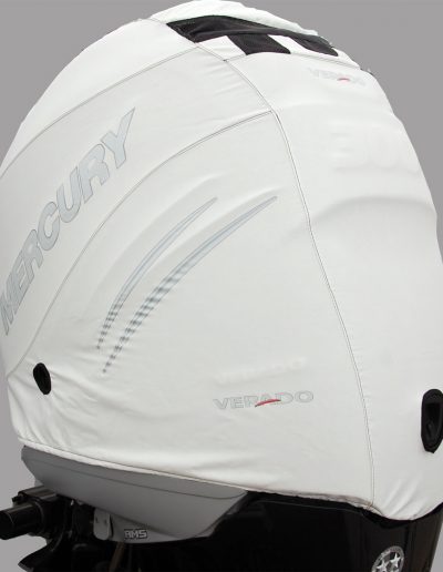 White Mercury Verado vented cover